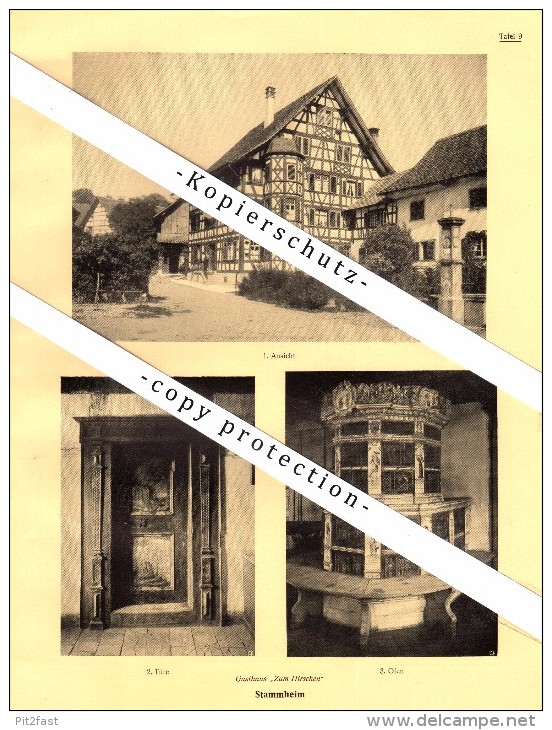 Photographien / Ansichten , 1927 , Stammheim , Unterstammheim , Bez. Andelfingen , Prospekt , Architektur , Fotos !!! - Andelfingen