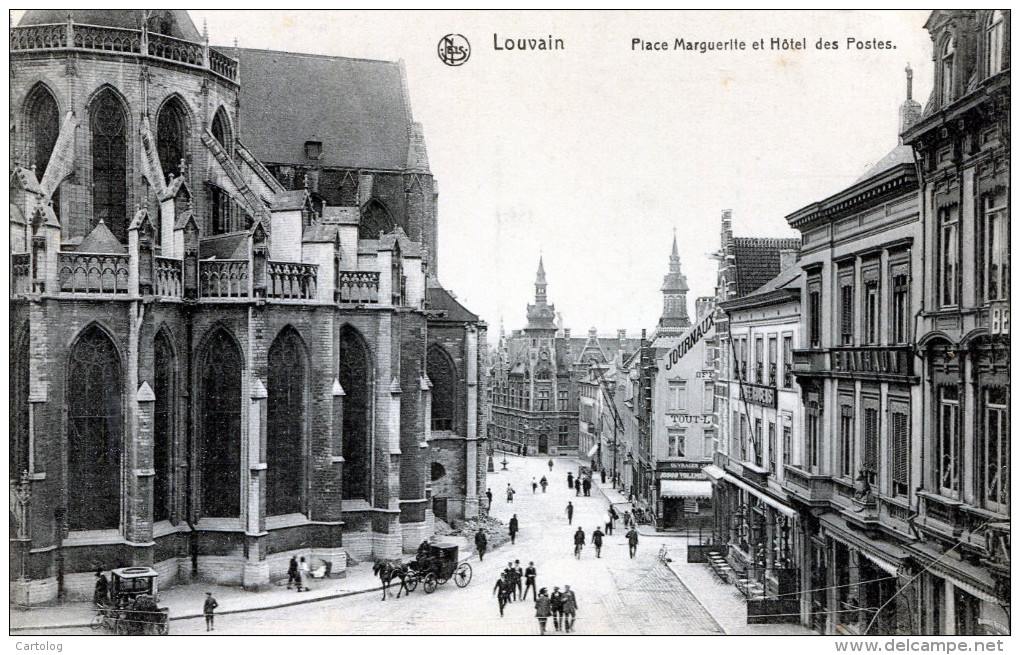 Louvain. Place Marguerite Et L'Hotel Des Postes - Ottignies-Louvain-la-Neuve