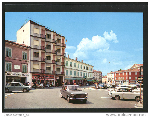 Cartolina Cervignano Del Friuli, Piazza Unità - Autres & Non Classés