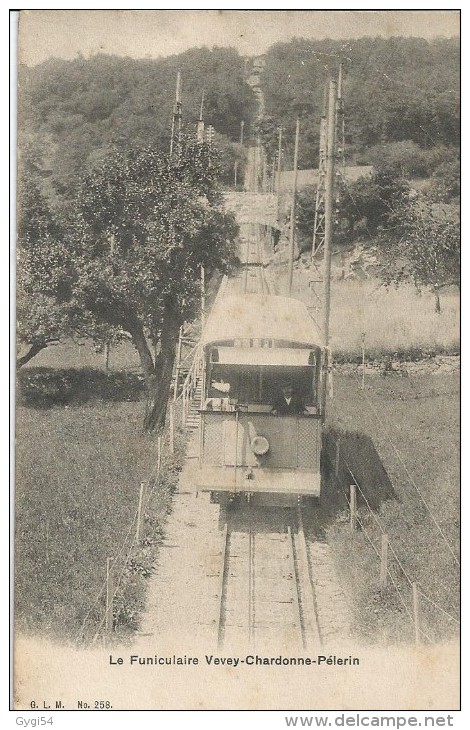 LE Funiculaire  Vevey - Chardonne Pélerin - Chardonne