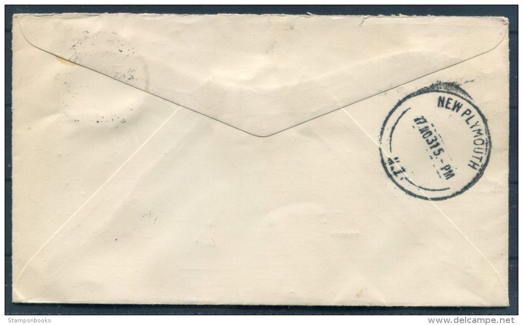 1931 New Zealand Wellington - New Plymouth First Flight Airmail Cover - Airmail