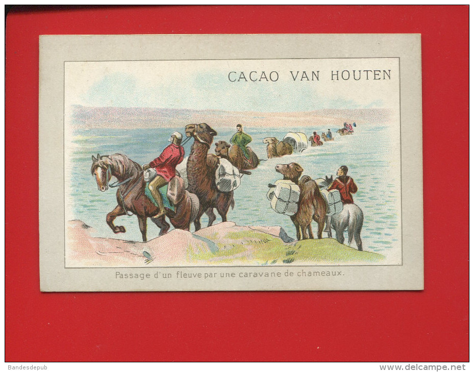 CACAO VAN HOUTEN  CHROMO FLEUVE PASSAGE Caravane Chameaux - Van Houten