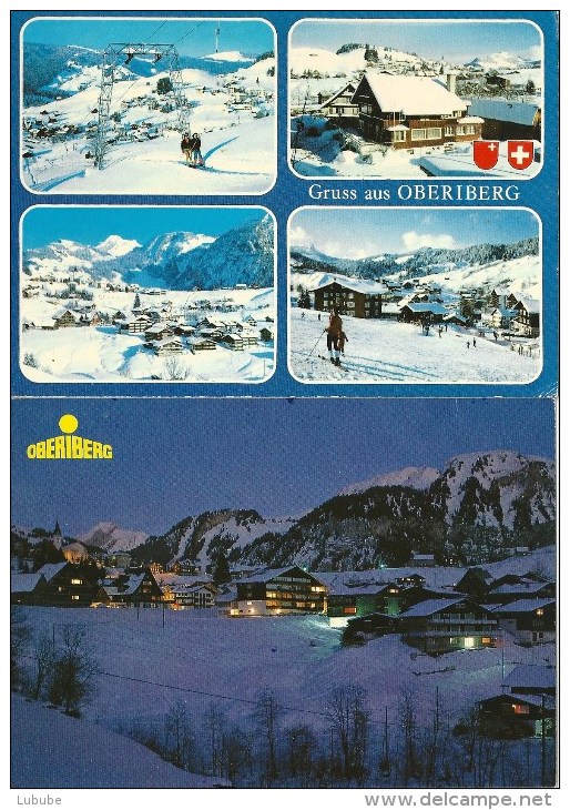 Oberiberg - 2 Winterkarten           Ca. 1970 / 80 - Oberiberg