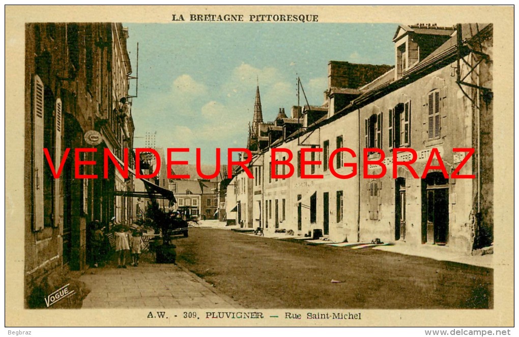 PLUVIGNER      RUE ST MICHEL   BOUCHERIE - Pluvigner