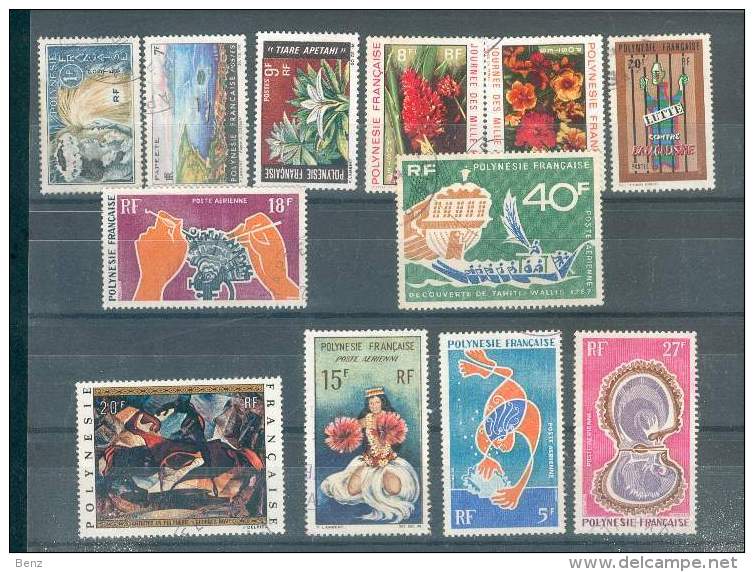 POLYNESIE FRANCAISE LOT TIMBRES OBLITERES TB - Oblitérés