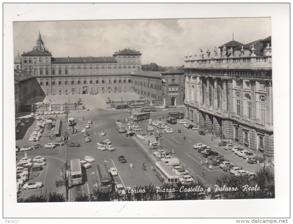 Carte Postale TORINO PIAZZA  CASTELLO E PALAZZO REALE  ITALIE PANORAMA - Palazzo Reale