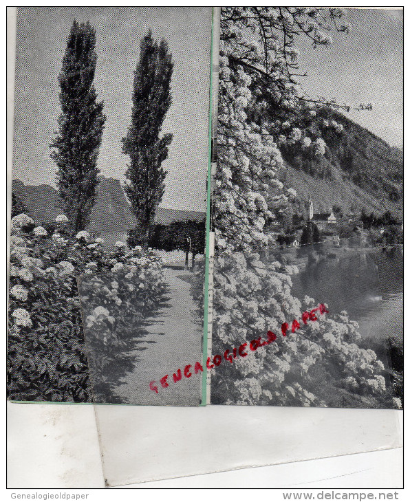 SUISSE - DEPLIANT TOURISTIQUE VITZNAU - LAC DES 4 CANTONS- 1946- IMPRIMERIE J.BUCHER  LUCERNE -PHOTOS BURGI - Dépliants Touristiques