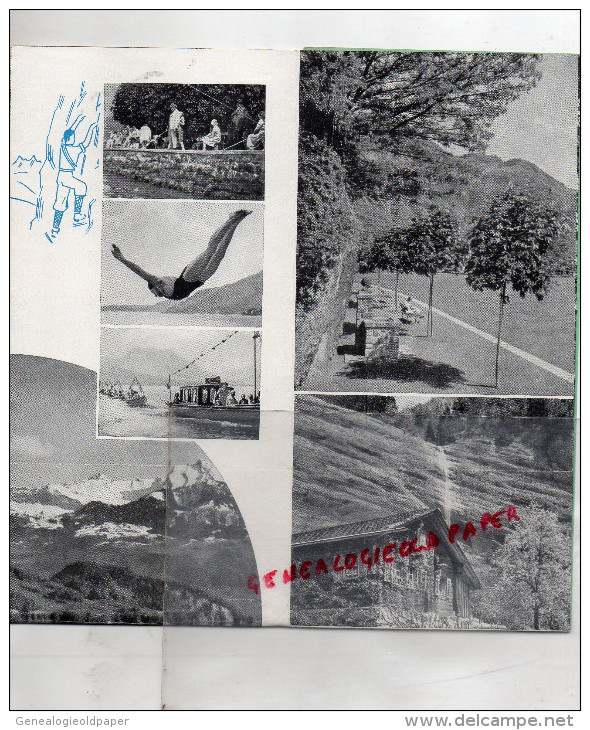 SUISSE - DEPLIANT TOURISTIQUE VITZNAU - LAC DES 4 CANTONS- 1946- IMPRIMERIE J.BUCHER  LUCERNE -PHOTOS BURGI - Dépliants Touristiques