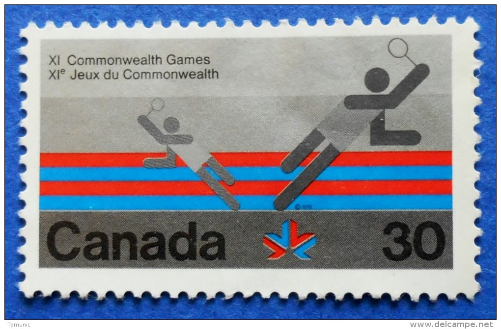 CANADA 30 Cents 1978 COMMONWEALTH GAMES TENNIS Mic: 686 - USED - Used Stamps