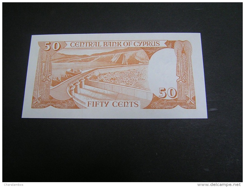 CYPRUS 1989 50 SENT UNC; - Zypern