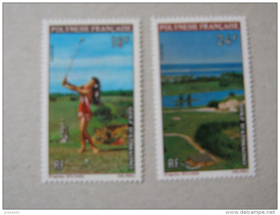 1973   POLYNESIE    P 94/95 * *     SPORT GOLF SUJETS DIVERS - Unused Stamps