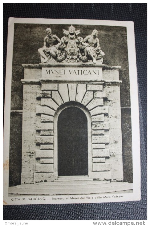 PP - VATICAN - Timbres Obliterations Sur Carte INGRESSO AL MUSEI DEL VIALE DELLE MURA VATICANE - Lettres & Documents