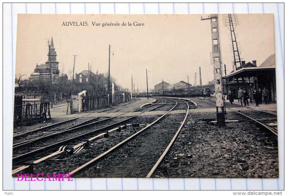Auvelais (trace De Colle Au Verso)  Gare - Sambreville