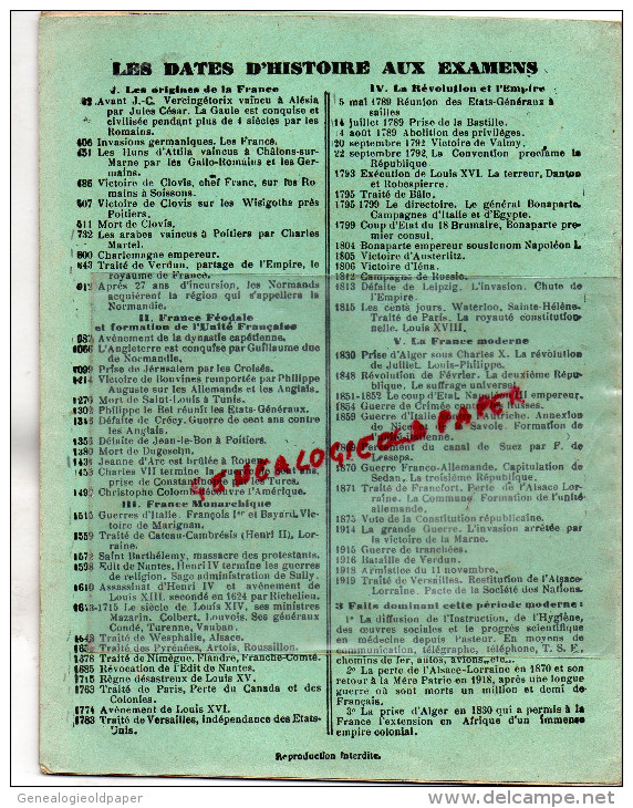 87 - CHATEAUPONSAC - CAHIER ECOLE PUBLIQUE DIRIGEE PAR MME DELAGE-1935- LUCIE ARDELLIER- H. ADAM POITIERS - Other & Unclassified