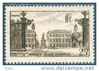 France - 1947 - Place Stanislas à Nancy 25 F. Brun-noir - Y&T N° 778 ** Neuf Luxe (1er Choix ) - Nuevos