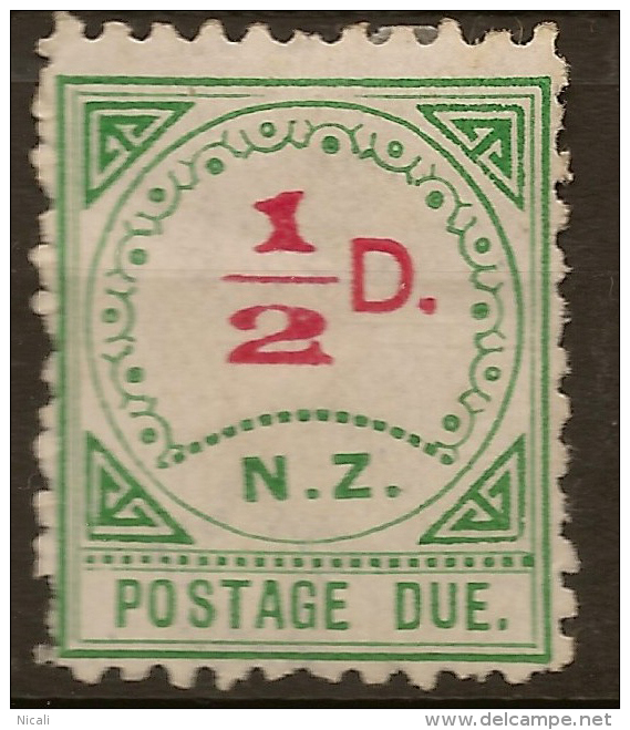 NZ 1899 1/2d Postage Due SG D1 HM #QM243 - Strafport