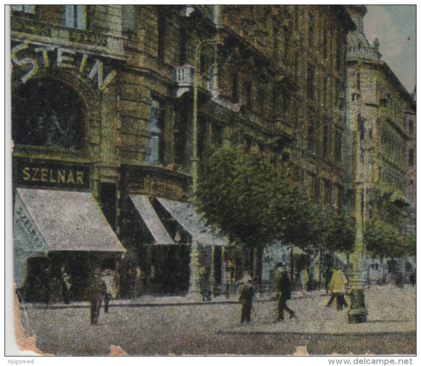 Europe Hungary Budapest Shop Geschäft Old Car Auto Kossuth Lajos Street Post Card Postkarte POSTCARD - Hongrie