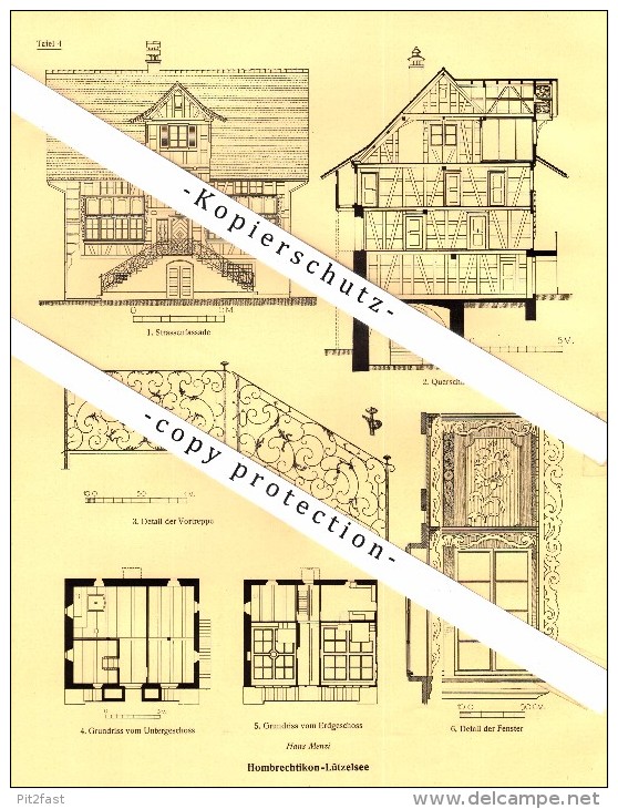 Photographien / Ansichten , 1927 , Hombrechtikon , Horgen , Lützelsee , Prospekt , Architektur , Fotos - Hombrechtikon