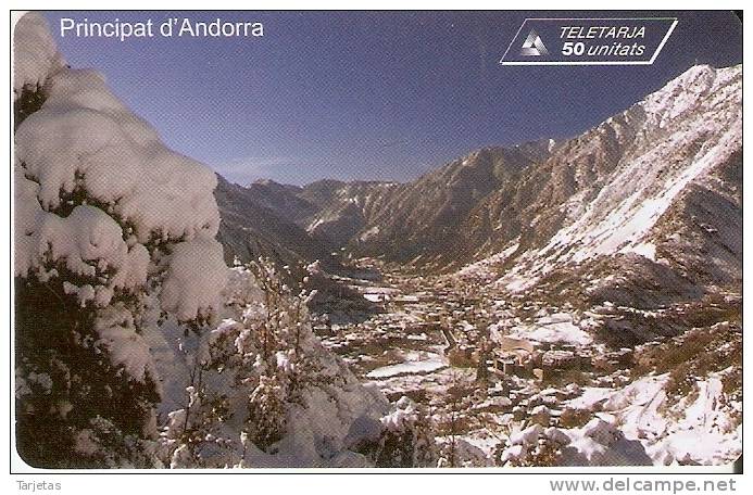 AND-122 TARJETA DE ANDORRA DE MONTAÑAS NEVADAS (MOUNTAIN) - Andorra