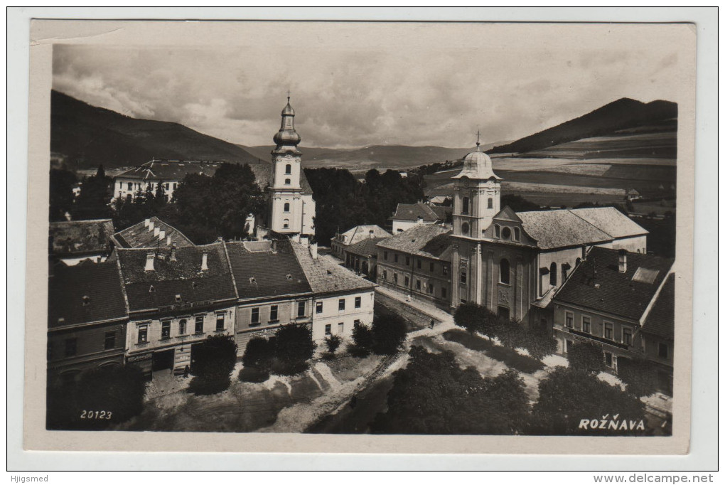 Europe Slovakia Roznava Rozsnyó Church View Shop Geschäft Post Card Postkarte POSTCARD - Slovaquie