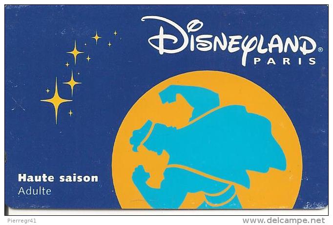 PASS--DISNEY-DISNEYLAND PARIS-1998-HERCULE ADULTE-V° SerieN°98054H-V°Valide 1 Jour--TBE - Passeports Disney