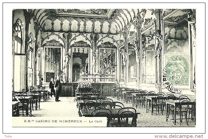 CPA 1906 CASINO De WIMEREUX  La Salle Du  Cafe , Interieur Animee , - Autres & Non Classés