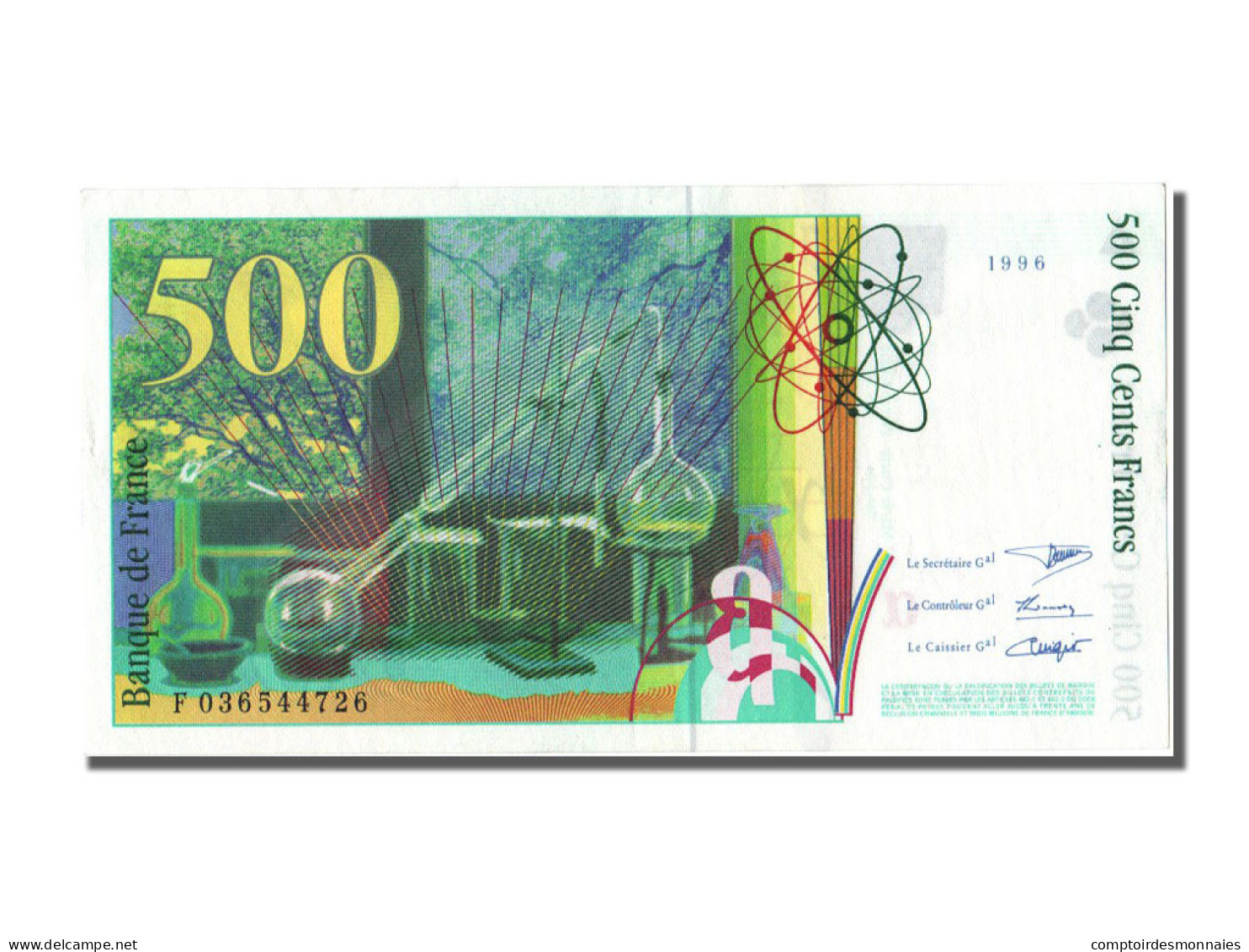 Billet, France, 500 Francs, 500 F 1994-2000 ''Pierre Et Marie Curie'', 1996 - 500 F 1994-2000 ''Pierre Et Marie Curie''