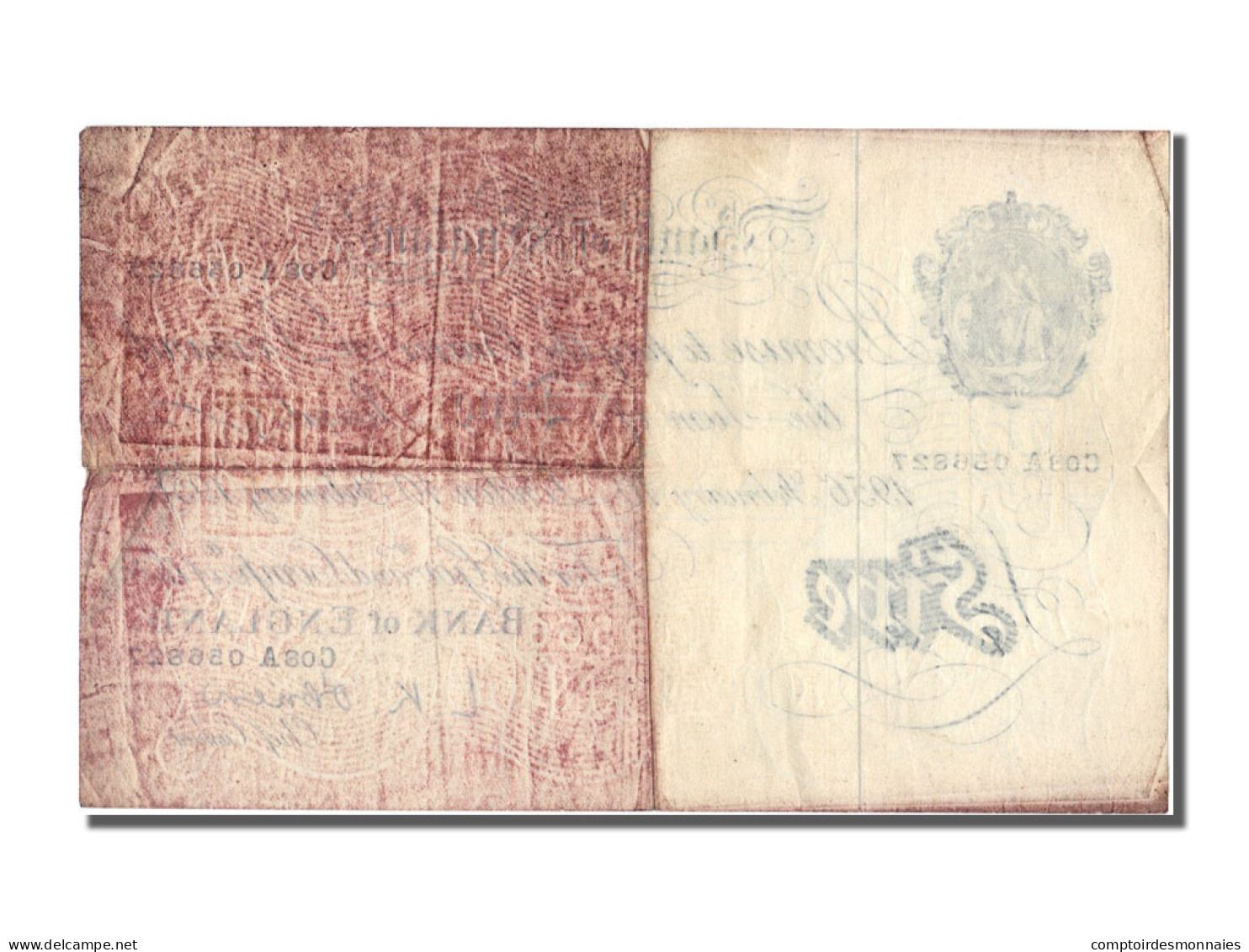 Billet, Grande-Bretagne, 5 Pounds, 1956, 1956-02-10, TTB - 5 Pounds