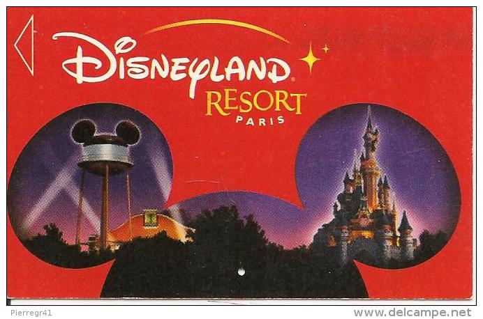 PASS--DISNEYLAND-PAPIER-MICKEY-Rouge-avec Fleche Blanche-TBE - Disney-Pässe