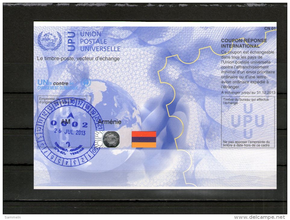 2653 IRC IAS CRI - International Reply Coupon - Antwortschein T35 Mit Stempel Armenie Armenien AM20100114AA - Armenia