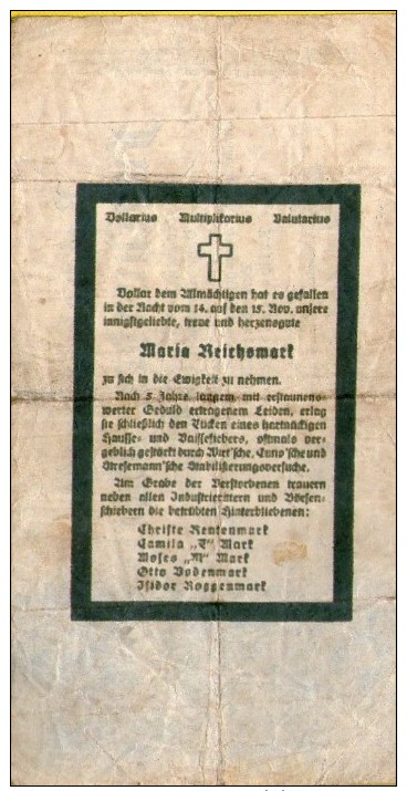 GERMANY 500 MARK 1922 .G. -  PROPAGANDA BANKNOTE - Andere & Zonder Classificatie