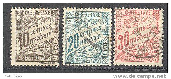 Tunisie: Yvert Taxe N° 29/31°; 3 Valeurs; A PROFITER; PETIT PRIX!!! - Timbres-taxe