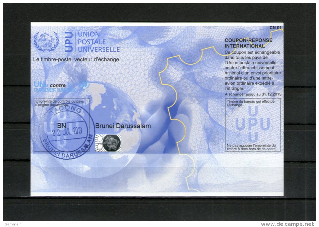 2659 IRC IAS CRI - International Reply Coupon - Antwortschein T34 Mit Stempel Brunei Darussalam BN20100622AA - Brunei (1984-...)