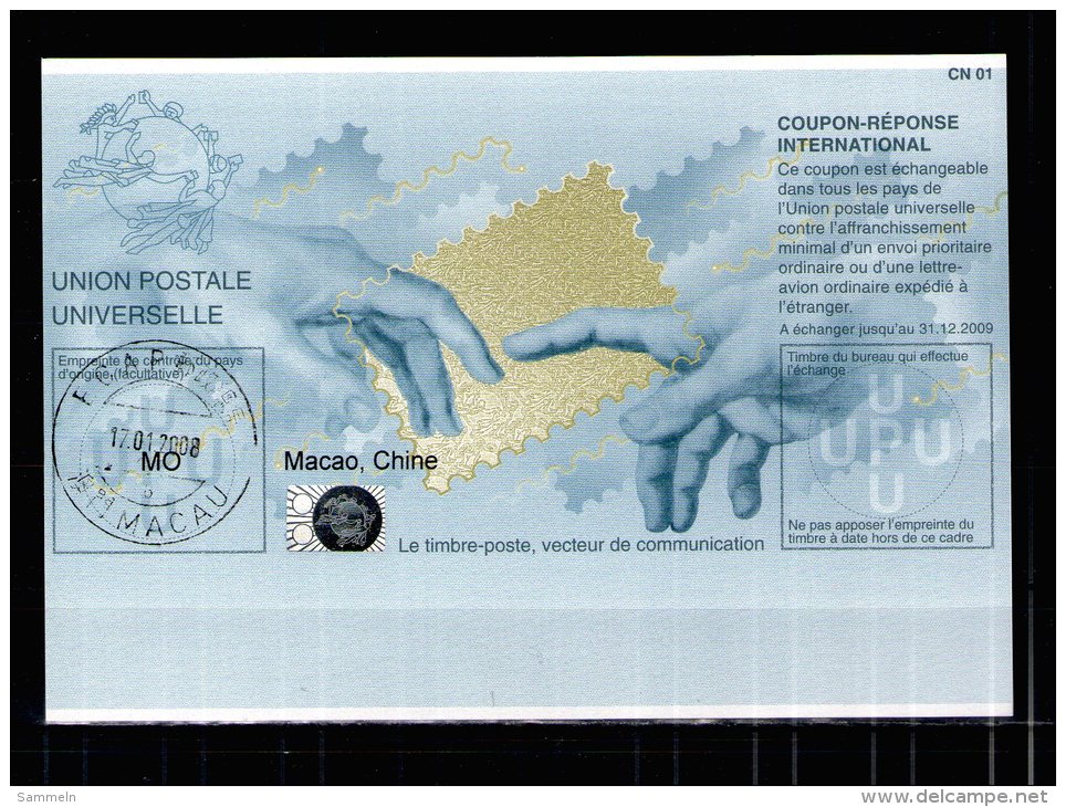 2701 IRC IAS CRI - International Reply Coupon - Antwortschein T32 Mit Stempel Macao MO20060630HA - Sonstige & Ohne Zuordnung