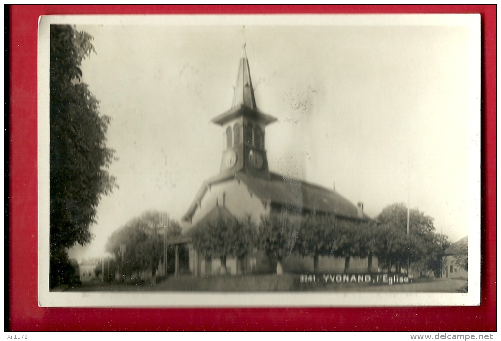 HAZ-20 Yvonand, L'Eglise. Non Circulé. Traces De Colle Au Dos. - Yvonand