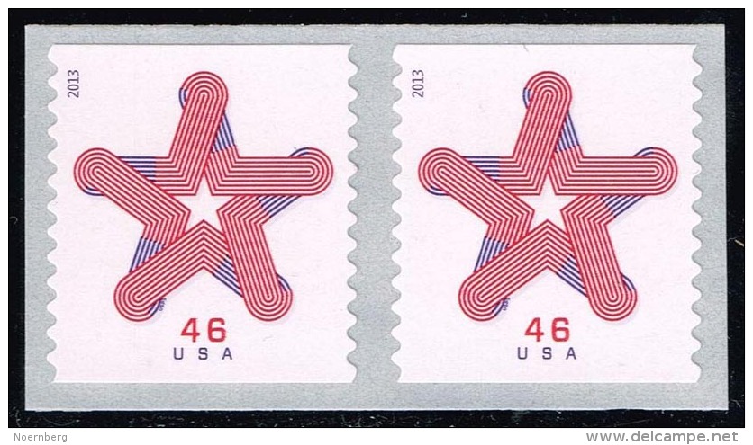 US #4749 Patriotic Star; MNH Pair (1.90) - Unused Stamps