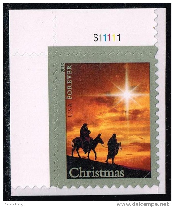 US #4813 Holy Family And Donkey; MNH Plate # Single (0.95) - Unused Stamps