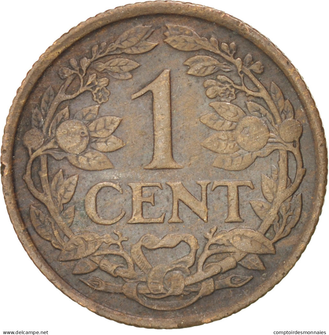 Monnaie, Pays-Bas, Wilhelmina I, Cent, 1921, TTB, Bronze, KM:152 - 1 Centavos