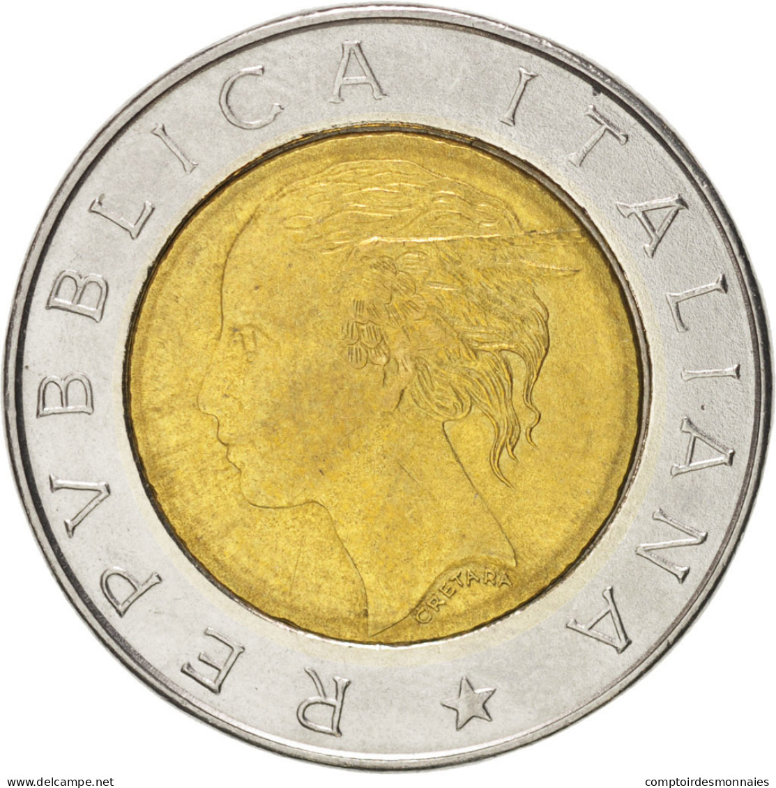 Monnaie, Italie, 500 Lire, 1993, TTB+, Bi-Metallic, KM:160 - 500 Liras