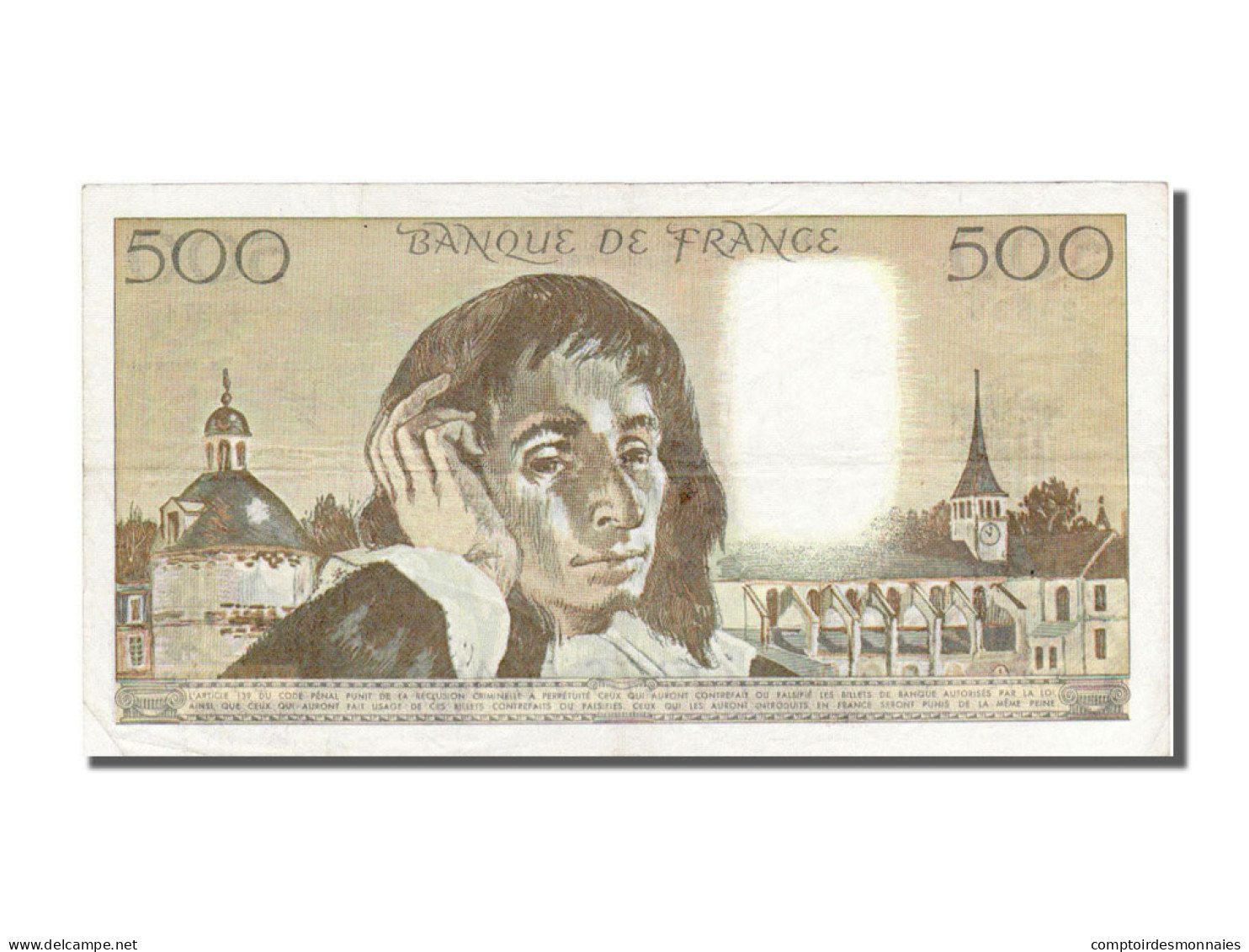 Billet, France, 500 Francs, 500 F 1968-1993 ''Pascal'', 1988, 1988-03-03, SUP+ - 500 F 1968-1993 ''Pascal''