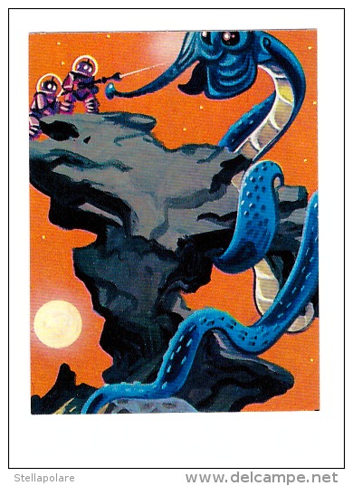 1965 Space Sci - Fi EDIZIONI MARTE - ROMA SERIE FANTASCIENZA CARD # 312 - Monster In Hydra - Andere & Zonder Classificatie