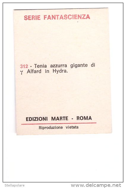 1965 Space Sci - Fi EDIZIONI MARTE - ROMA SERIE FANTASCIENZA CARD # 312 - Monster In Hydra - Andere & Zonder Classificatie