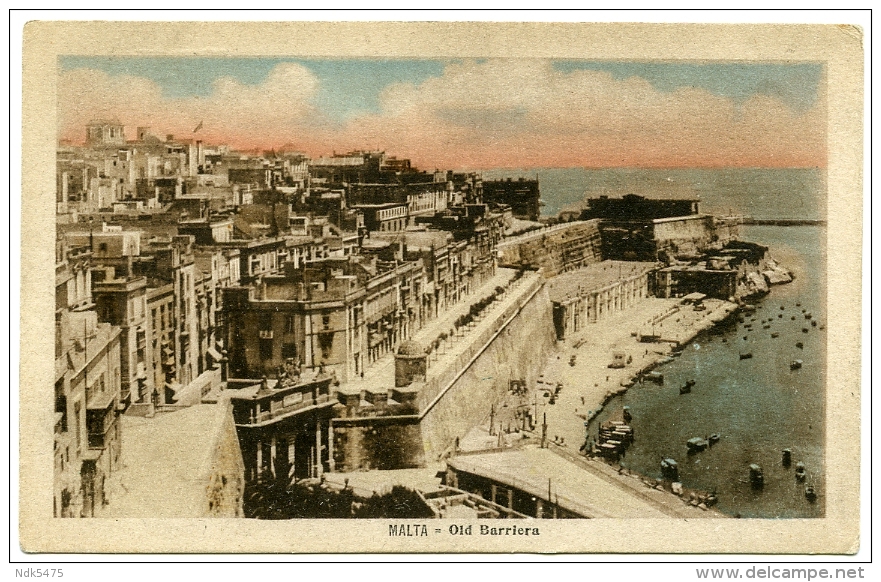 MALTA : OLD BARRIERA - Malta