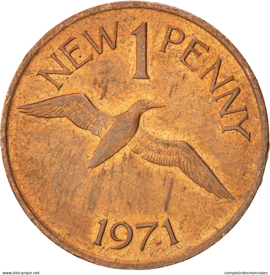 Monnaie, Guernsey, Elizabeth II, New Penny, 1971, SUP, Bronze, KM:21 - Guernesey