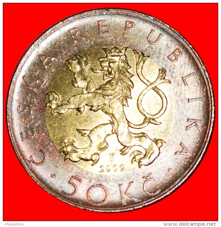 * BI-METALLIC (1993-2022): CZECH REPUBLIC★ 50 CROWNS 2009! LOW START &#9733; NO RESERVE! - Tsjechië