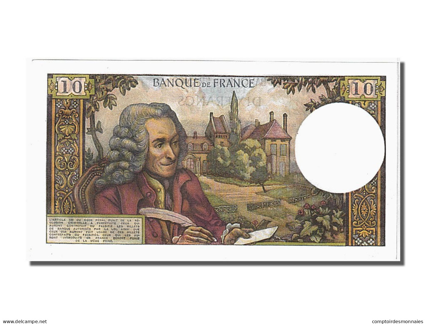 Billet, France, 10 Francs, 10 F 1963-1973 ''Voltaire'', 1968, 1968-11-07, NEUF - 10 F 1963-1973 ''Voltaire''