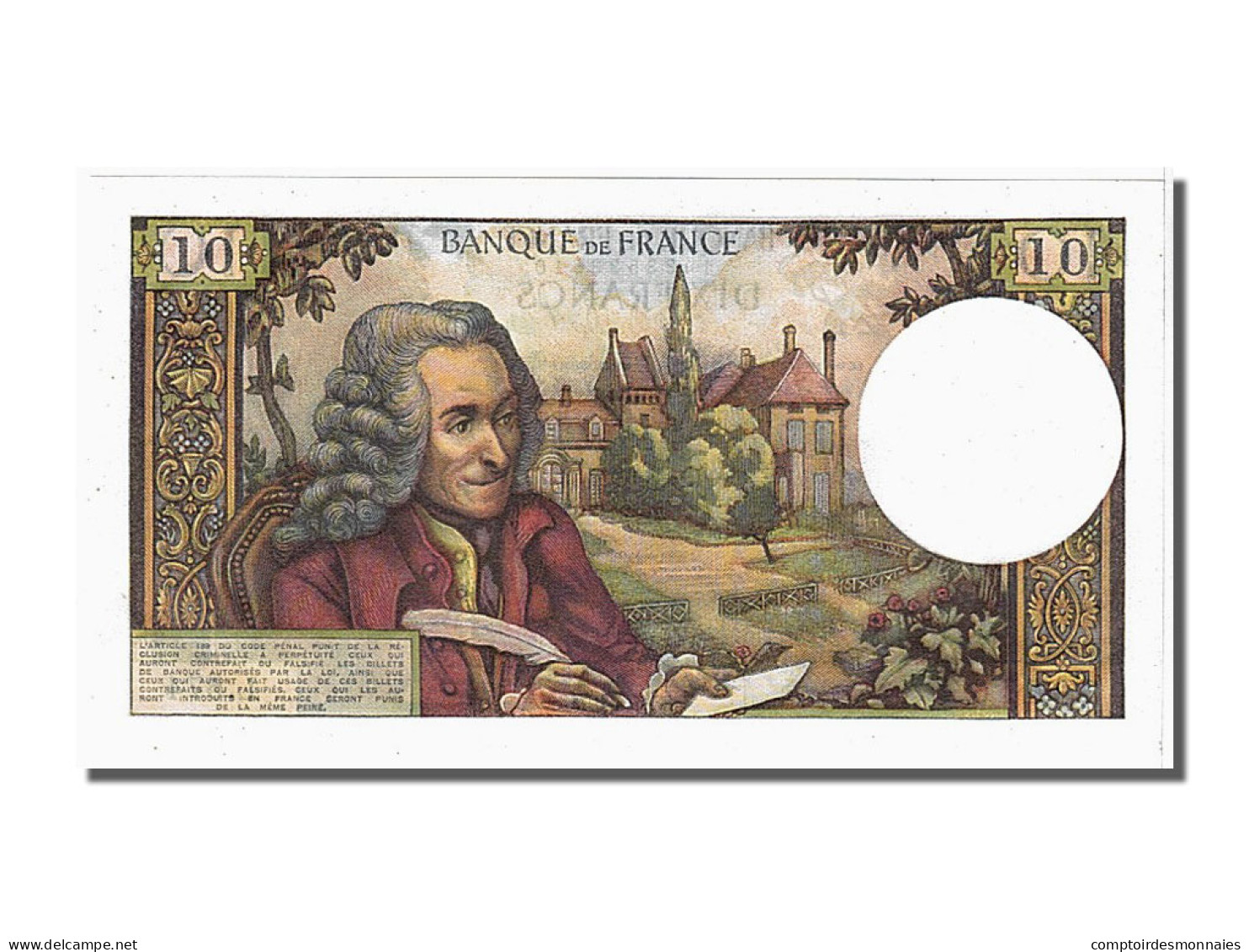 Billet, France, 10 Francs, 10 F 1963-1973 ''Voltaire'', 1970, 1970-03-05, SPL - 10 F 1963-1973 ''Voltaire''