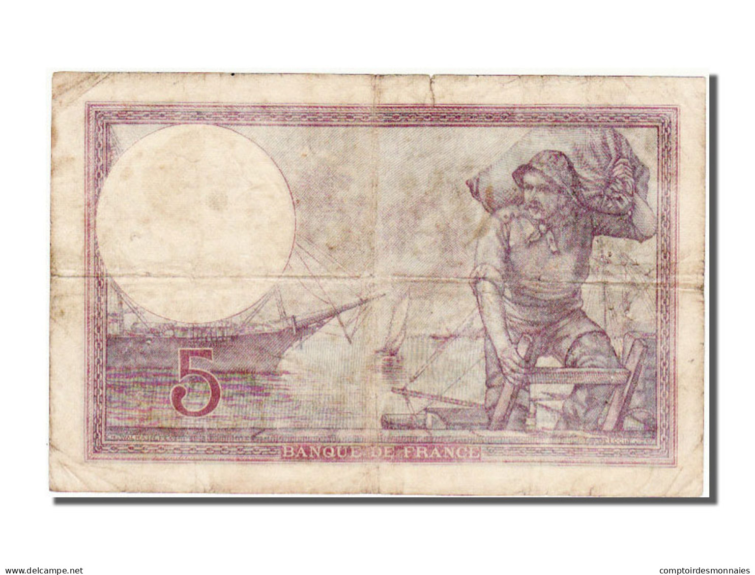 Billet, France, 5 Francs, 5 F 1917-1940 ''Violet'', 1918, 1918-01-21, TTB - 5 F 1917-1940 ''Violet''