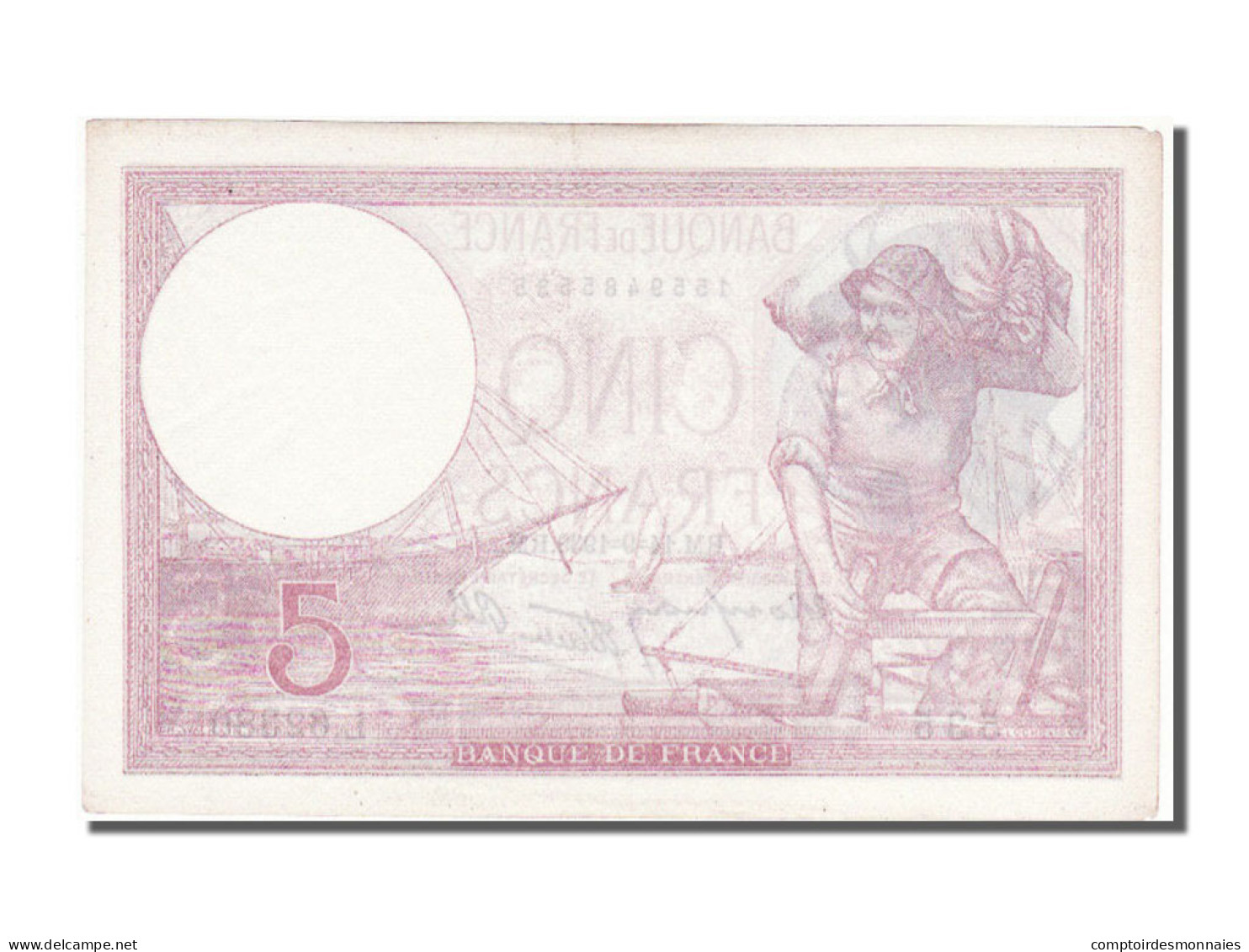 Billet, France, 5 Francs, 5 F 1917-1940 ''Violet'', 1939, 1939-09-14, SUP - 5 F 1917-1940 ''Violet''