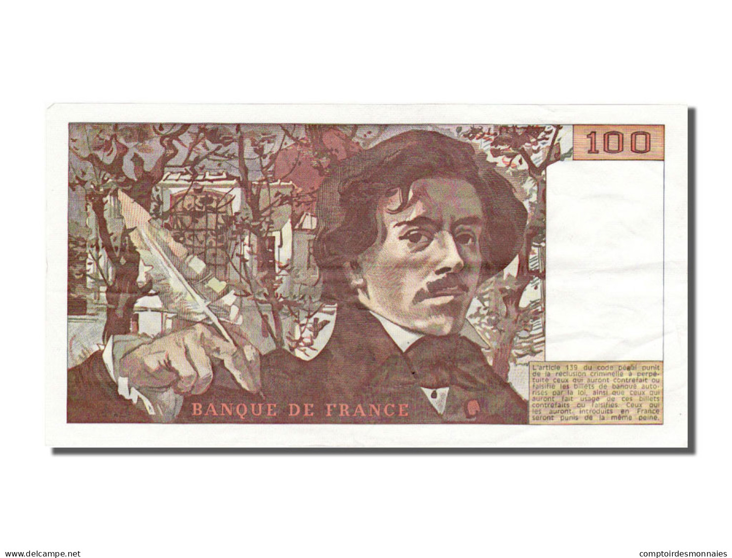 Billet, France, 100 Francs, 100 F 1978-1995 ''Delacroix'', 1978, SUP+ - 100 F 1978-1995 ''Delacroix''